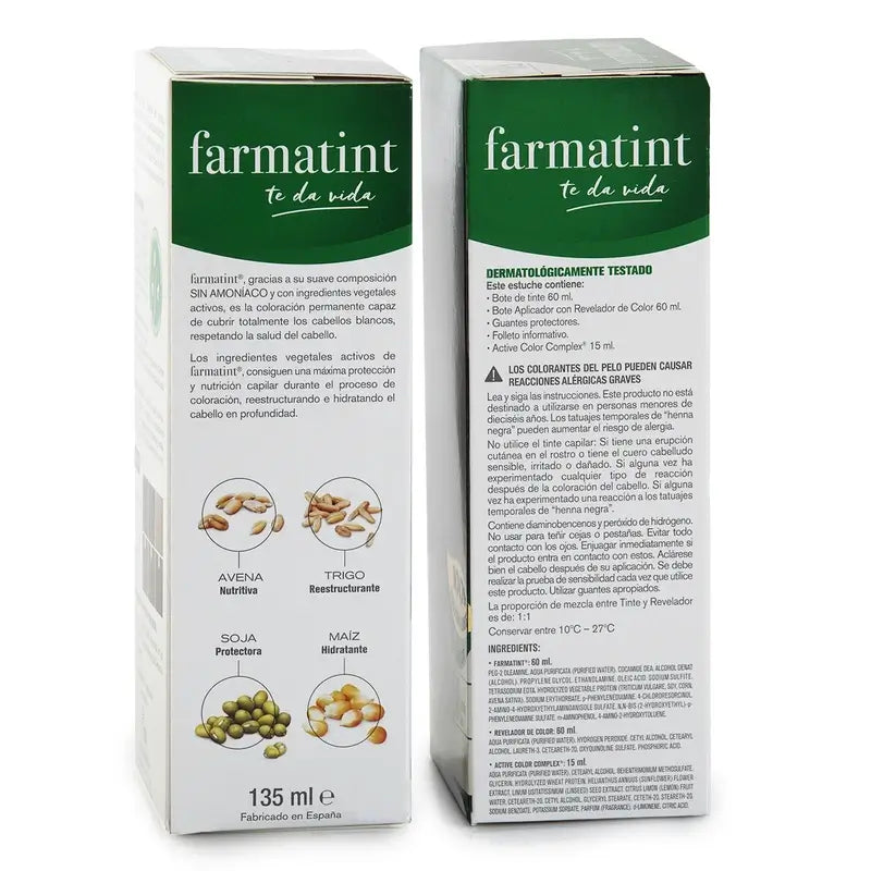 Farmatint 1N Schwarz Permanentes Färbegel