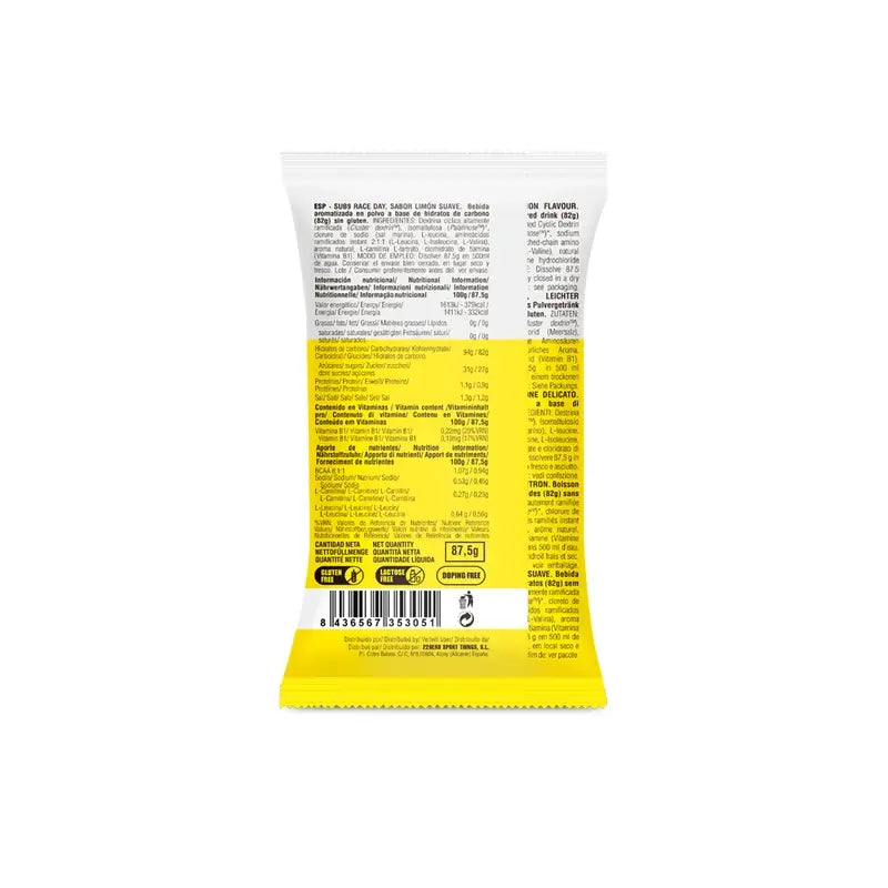 226Ers Sub9 Race Day - Lemon Energy Drink Einzeldosis, 87,5 g