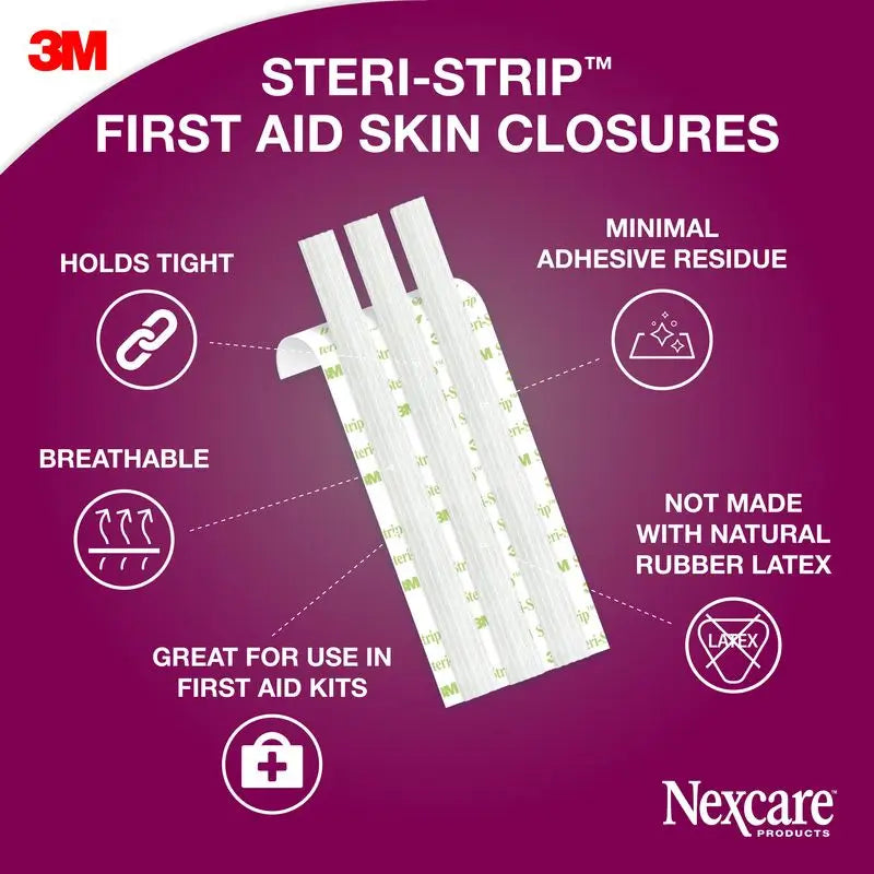 3M Nexcare Steri-Strip Adhäsives Hautnahtmaterial, 8 Stück.