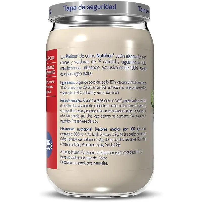 Nutriben Potito Huhn Erbsen & Karotten 6x235g