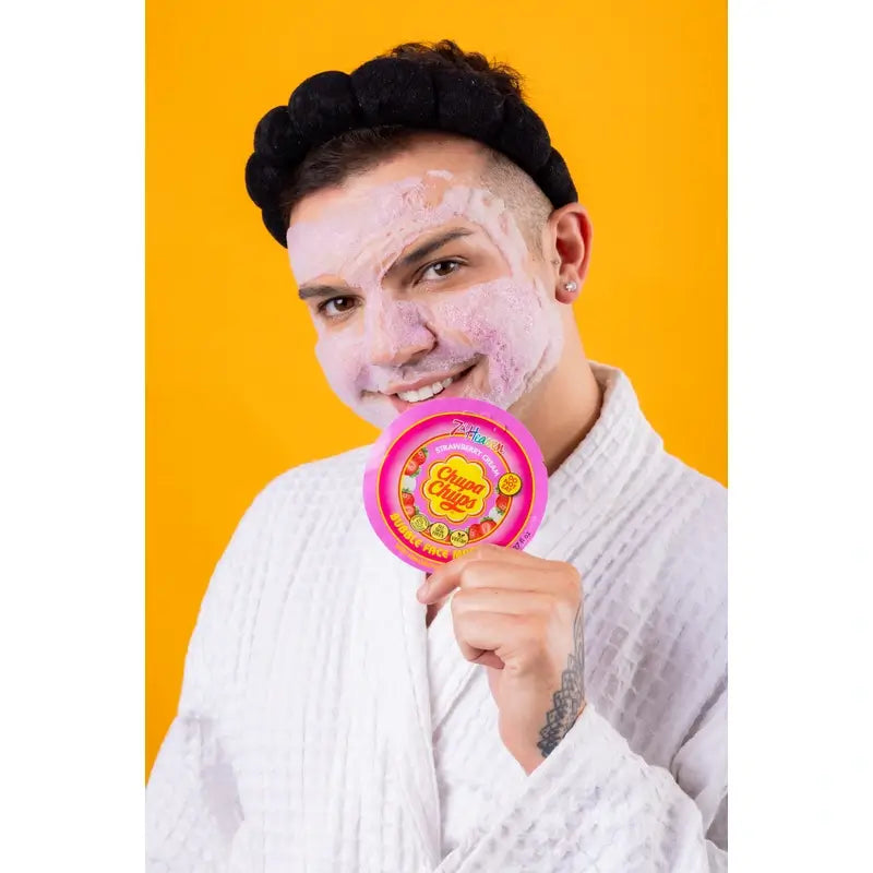 7 Heaven Bubble Chupa Chups Strawberry-Cream Bubble Gesichtsmaske