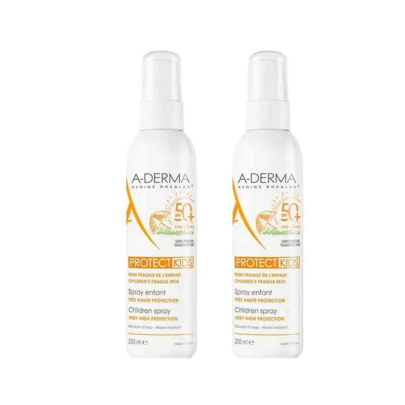 A-Derma Aderma Protect Kinder-Sonnenspray Spf50+, 2X200 Ml