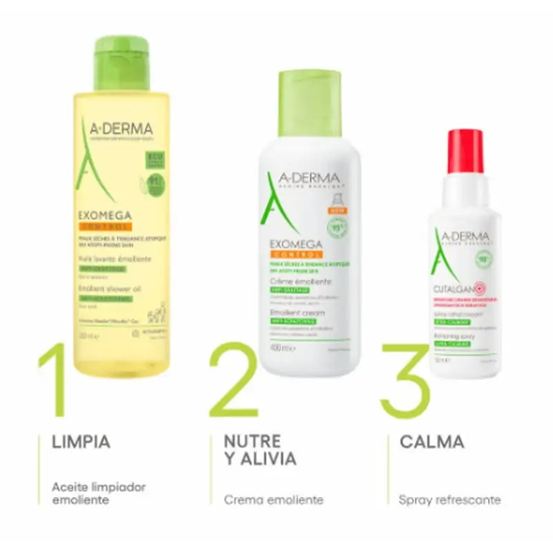 A-Derma Exomega Control Öko-Rückfettungsöl, 500 ml