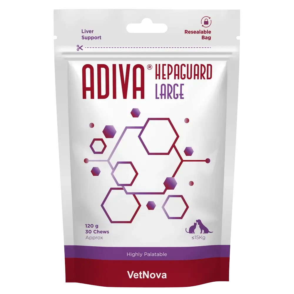 Adiva Hepaguard Groß 30 Kautabletten
