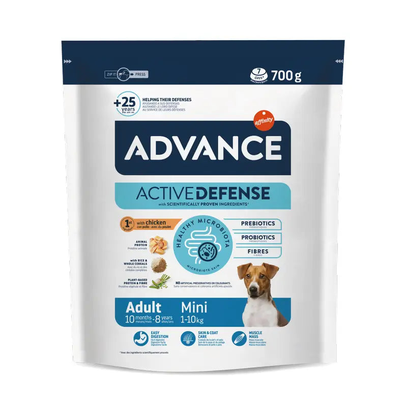 Advance Active Defense Mini Hundefutter für ausgewachsene Hunde, 700 g