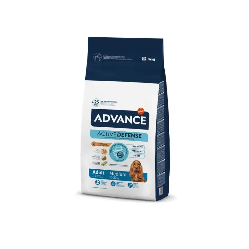 Advance Canine Adult Medium Huhn-Reis 14kg, Hundefutter für Hunde