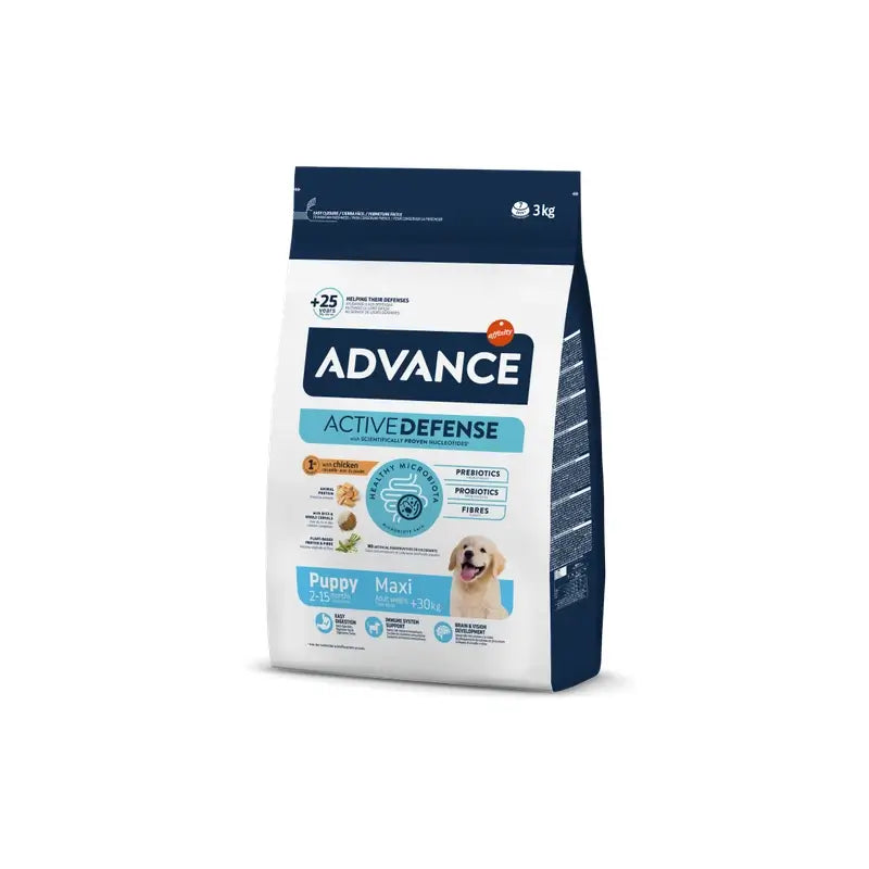 Advance Canine Puppy Maxi Chicken Rice 3Kg, Hundefutter für Hunde