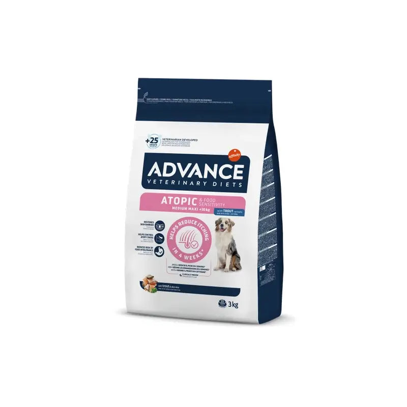 Advance Vet Canine Adult Atopic 3Kg, Hundefutter für Hunde