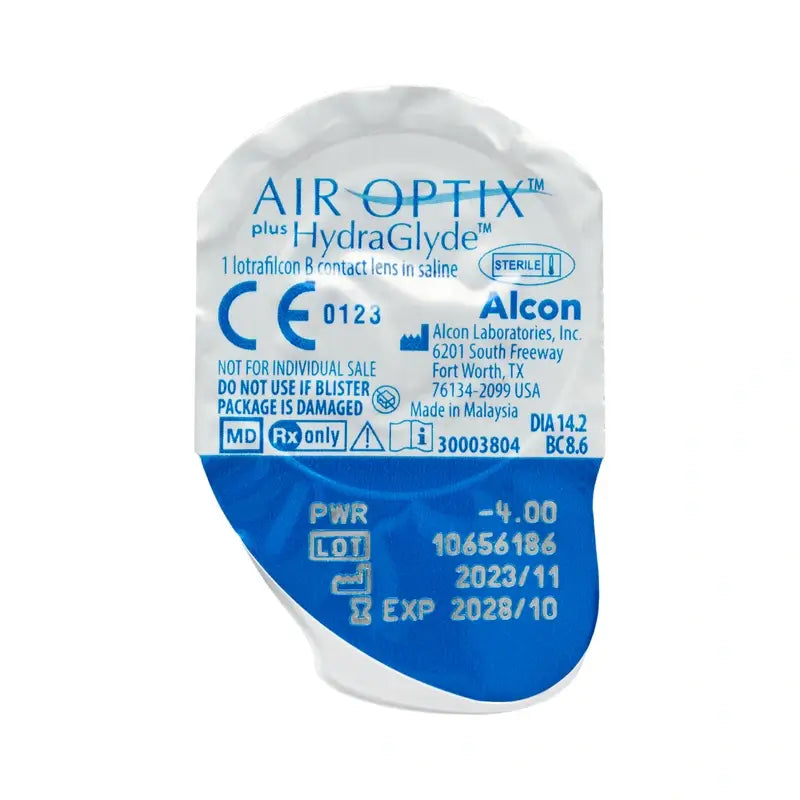 Air Optix Plus Hydraglade Monatliche sphärische Kontaktlinsen, 3 Stück