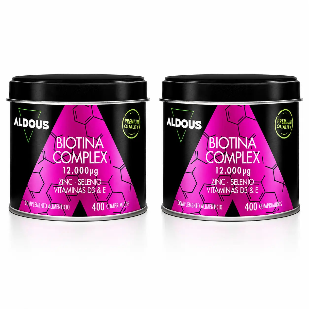 Aldous Labs Biotin mit Zink, Selen, Vitamin D3 und E , Packung 2