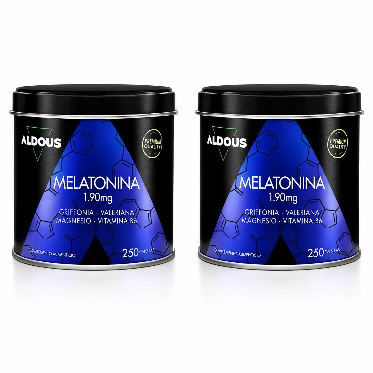 Aldous Labs Melatonin mit 5Htp, Magnesium, Baldrian und Vitamin B6 , Packung 2