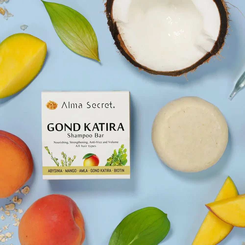 Alma Secret Gond Katira Solid Shampoo (Kräftigend, feuchtigkeitsspendend, Anti-Frizz)