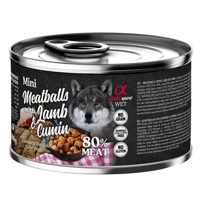 Alpha Spirit Lamb Meatballs with Cumin, 6 x 200 g