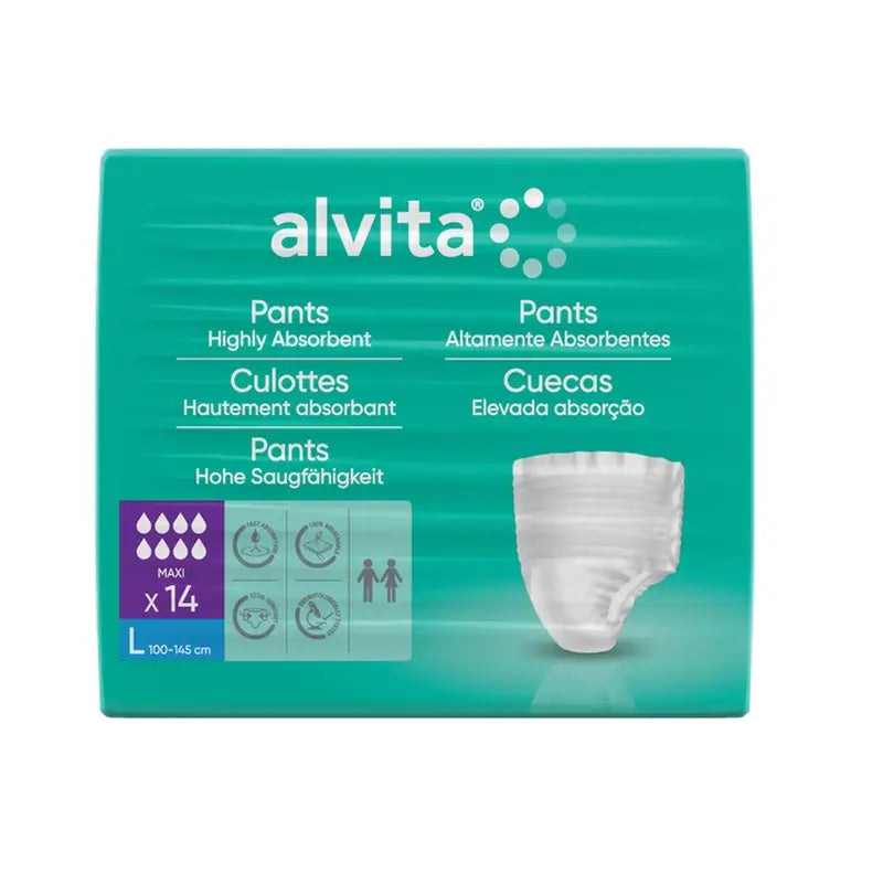 Alvita Hose Maxi Größe L, 14 Stück