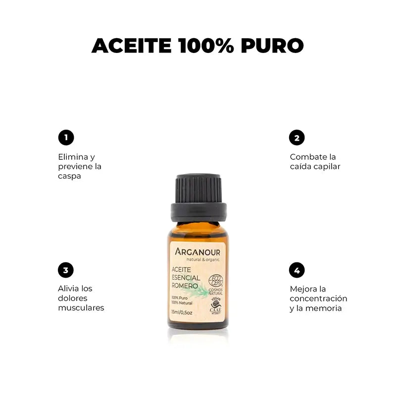 Arganour Ätherisches Öl Rosmarin Ätherisches Öl, 15 Ml