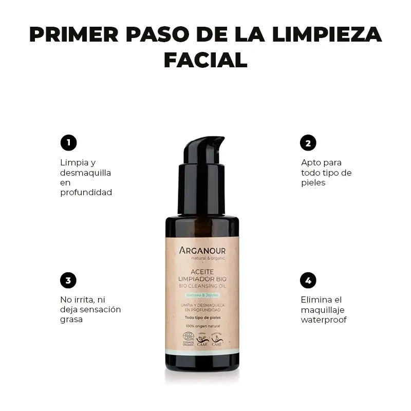 Arganour Gesichts-Make-up-Entferner Gesichtsöl, 100 Ml