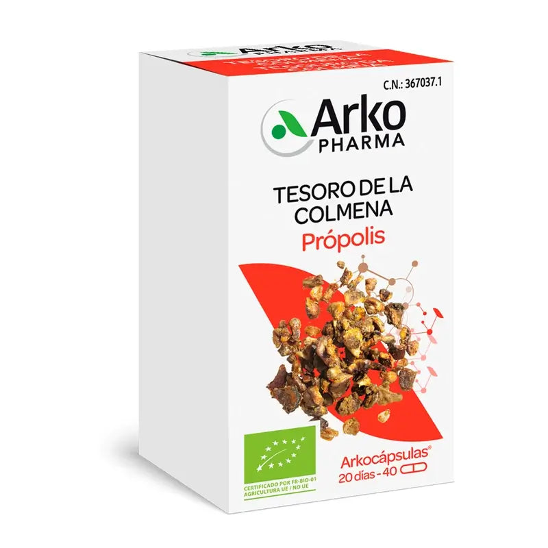 Arkopharma Arkocápsulas Propolis Bio, 40 Kapseln