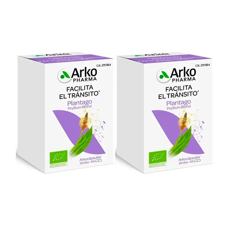 Arkopharma Arkocápsulas Plantago Bio, 2X84 Kapseln