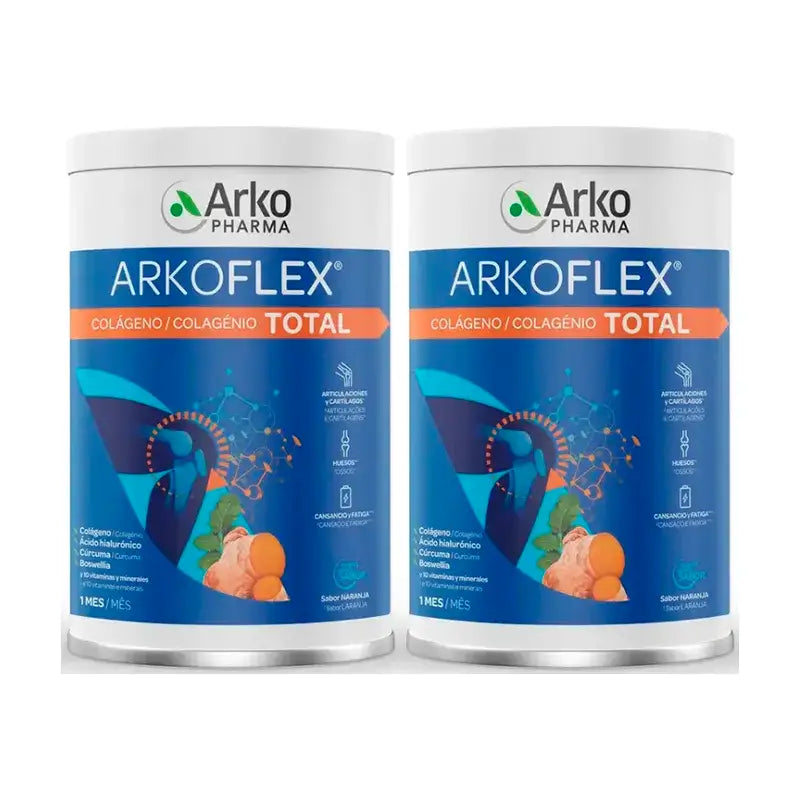 Arkopharma Arkoflex Kollagen Total Orangengeschmack, 2X390g