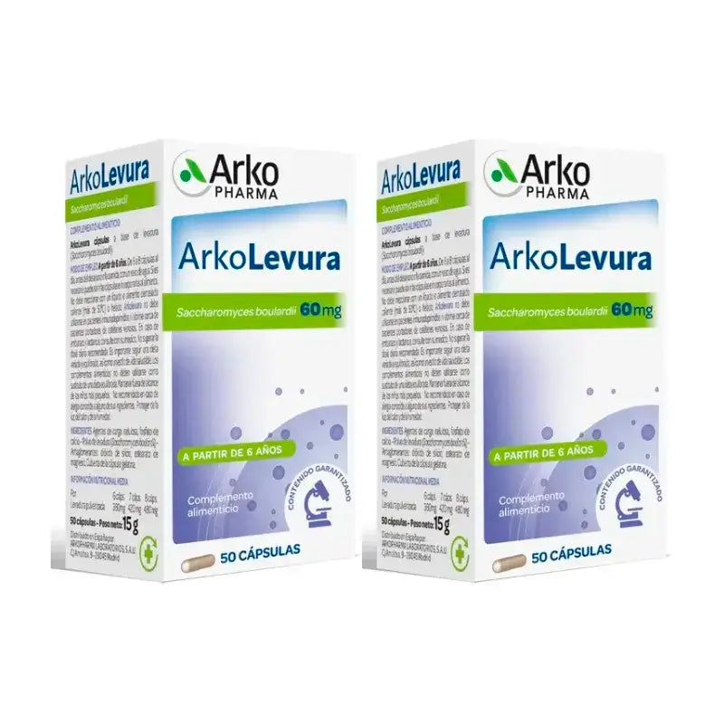 Arkopharma Arkolevura Saccharomyces Boulardii, 2X50 Kapseln