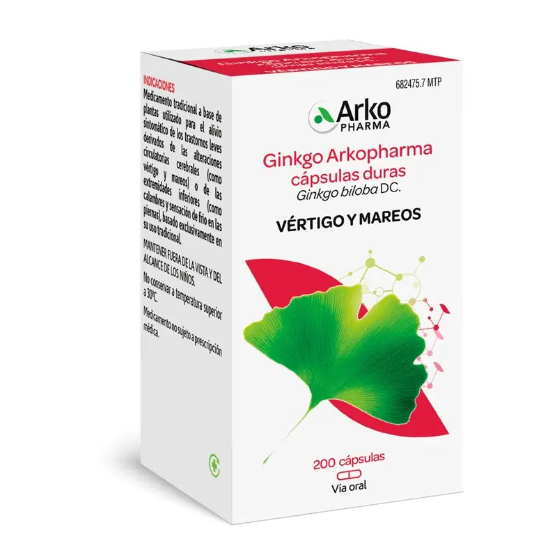 Arkopharma Arkocápsulas Ginkgo Biloba, 200 Kapseln