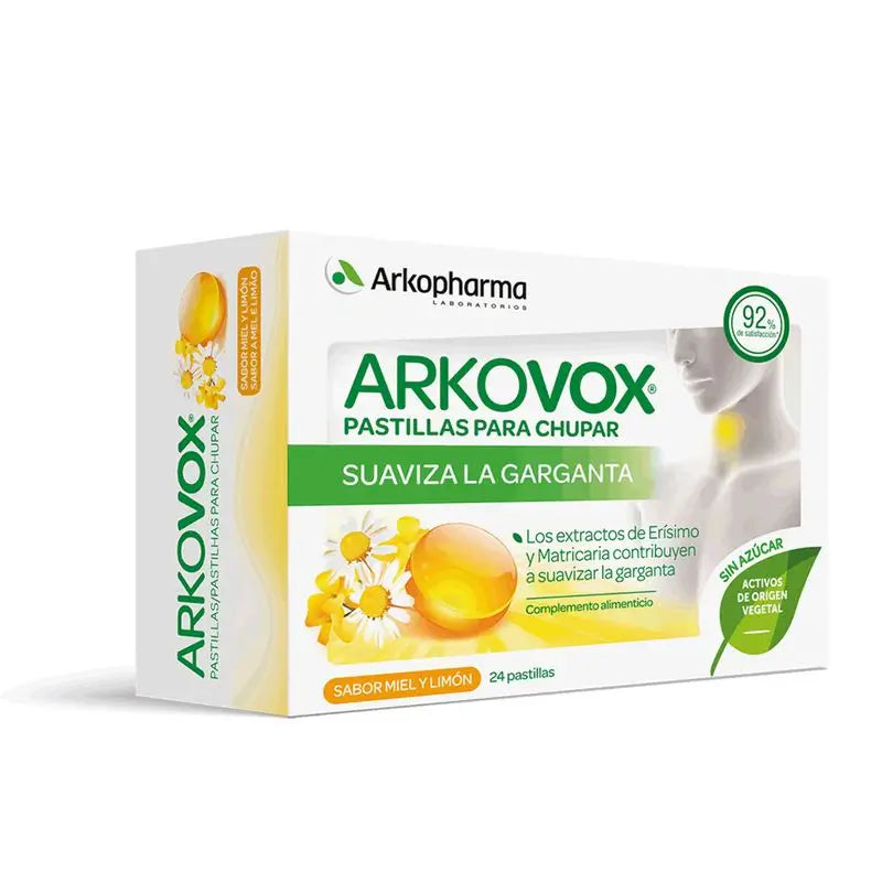 Arkovox 24 Honey-Lemon Tablets Arkopharma