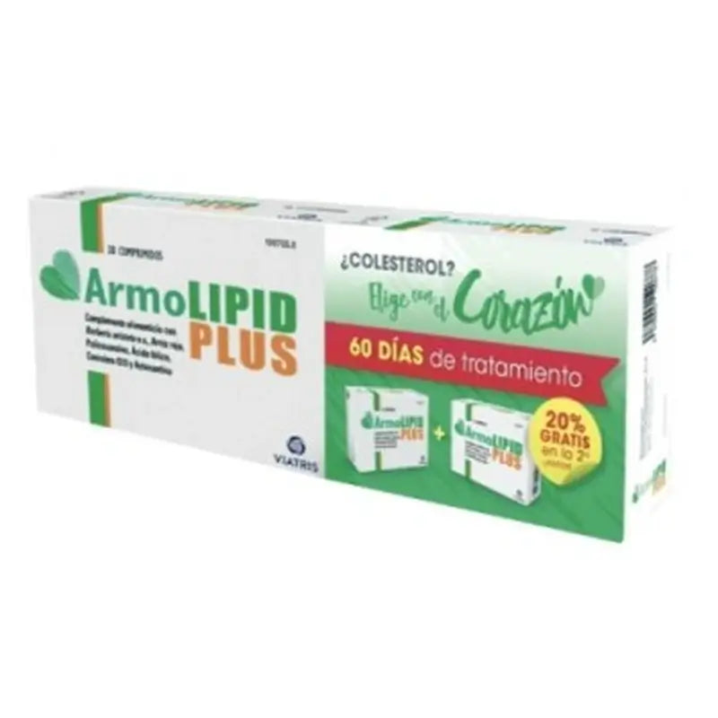 Armolipid Cholesterin Duplo 2nd Und 20% Nahrungsergänzungsmittel, 2x30 Tabletten