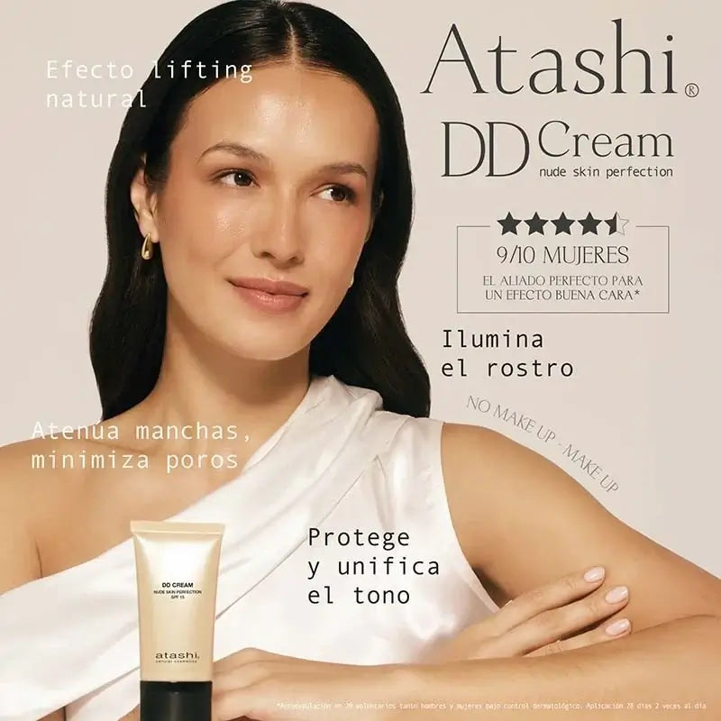 Atashi Dd feuchtigkeitsspendende Feuchtigkeitscreme mit Farbe Spf 15 - mittlerer Farbton