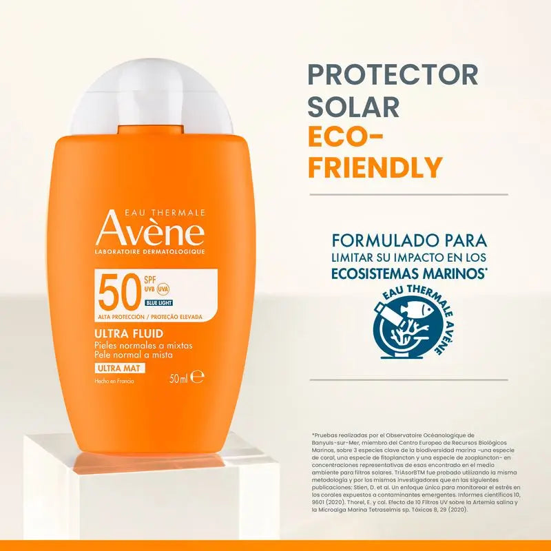 Avène Ultra Fluid Ultra Matte Spf50+, 50 ml