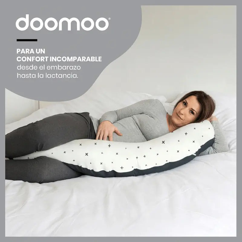 Babymoov Mutterschaft & Pflege Kissen Doomoo Buddy Grau Sterne