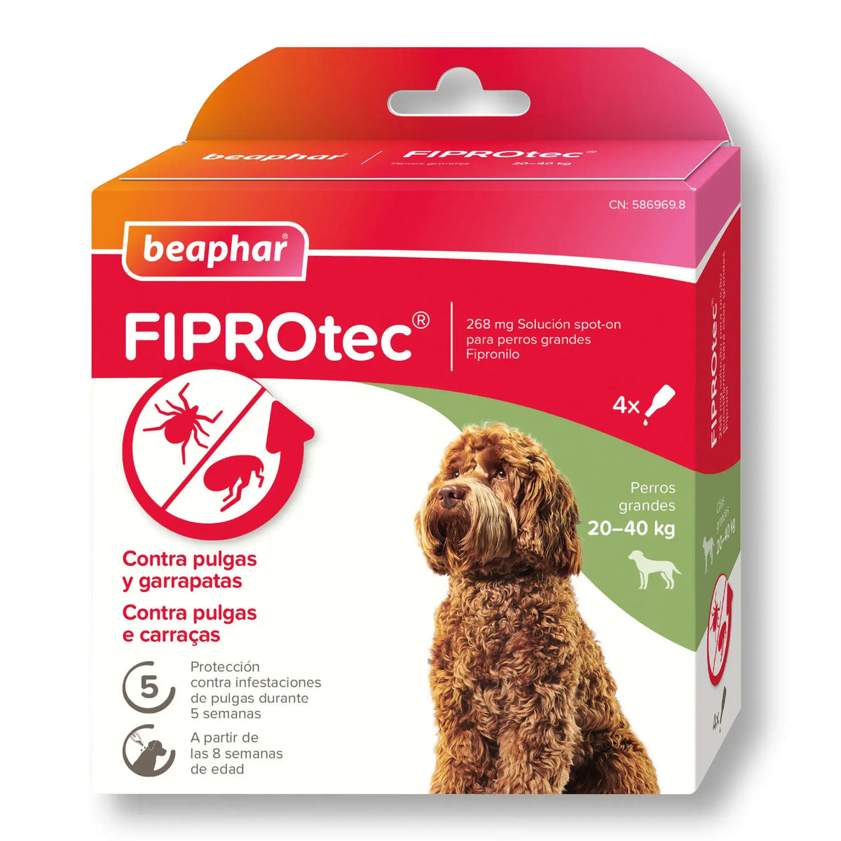 Beaphar Fiprotec Spot On Großer Hund 20-40Kg 4 Pip x 2,68 ml