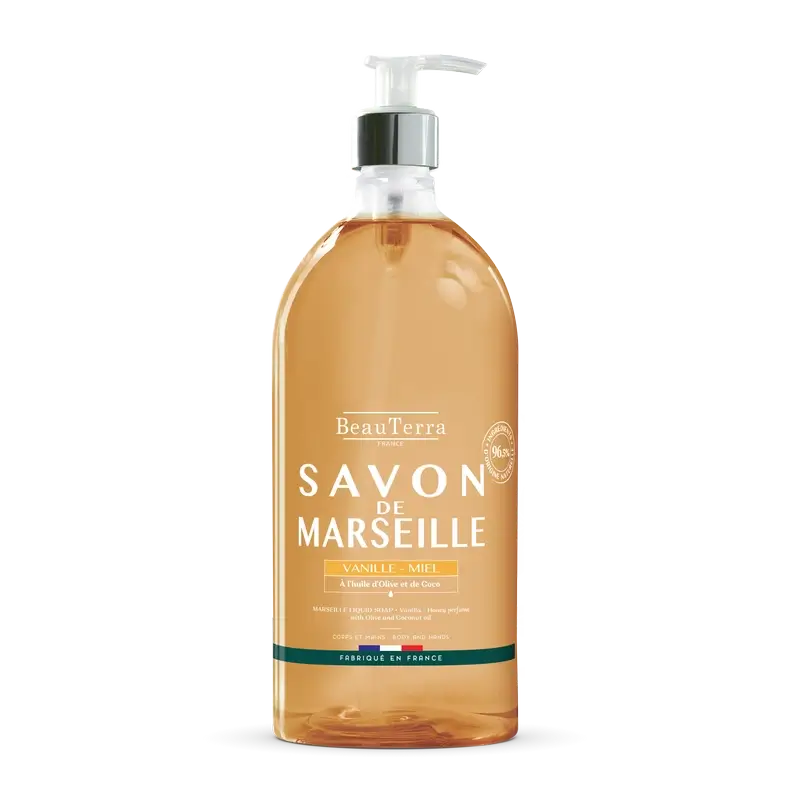 Beauterra Marseille-Seifen Marseille-Seife Vanille & Honig , 1000 ml