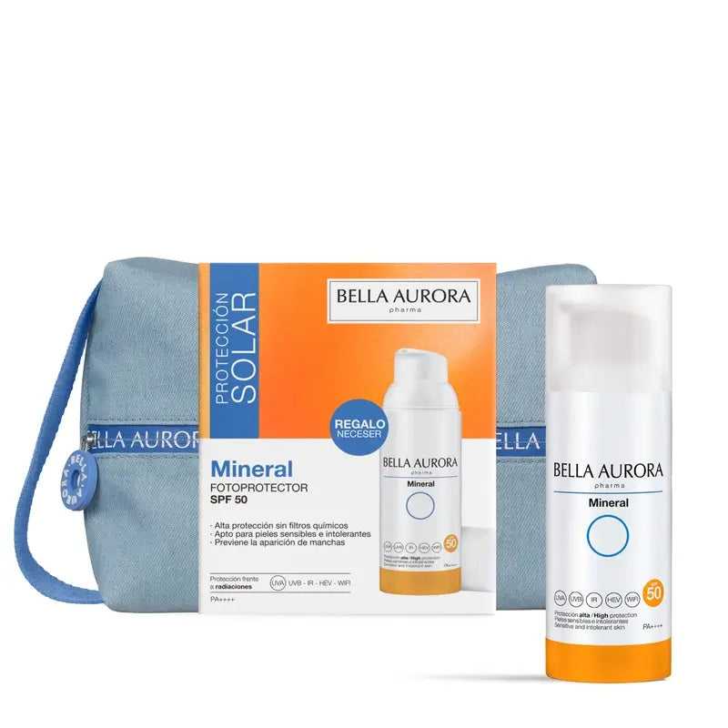 Bella Aurora Anti-Blemish Mineral Photoprotector Spf50 + Jean Geschenkset, 50 ml