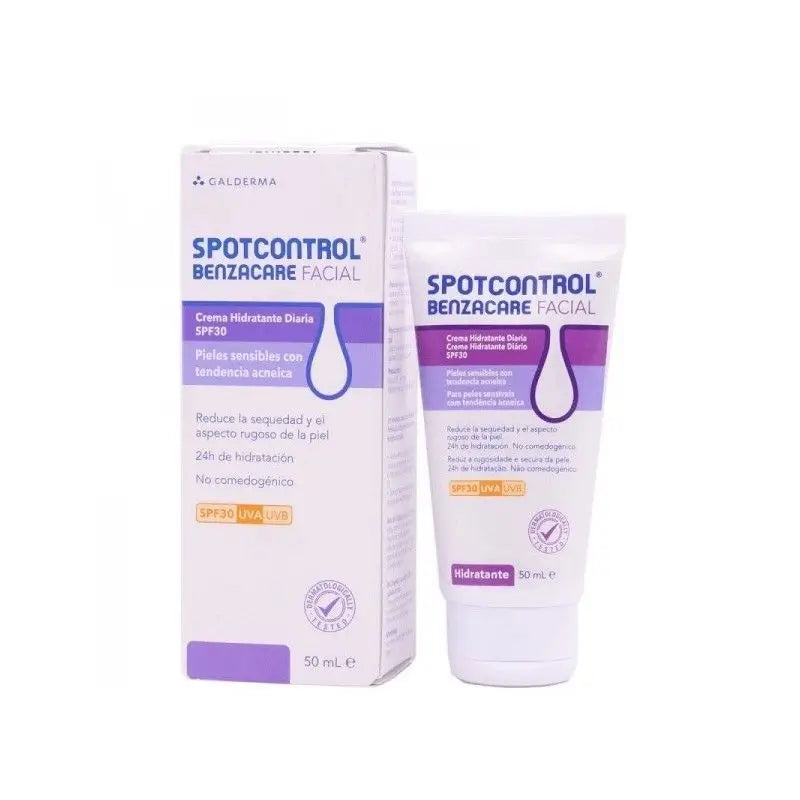 Benzacare Spotcontrol Moisturising Cream Spf30, 50 ml