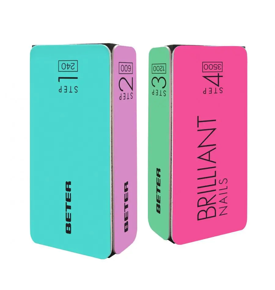 Beter Pulidor De Uñas En Bloque, 4 Fases