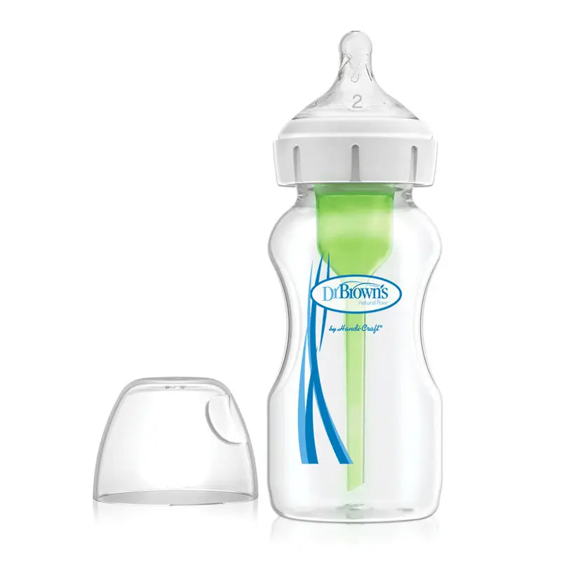 Dr. Brown's Feeding Bottle Wide Mouth Pp Options+ Nipple Level 2, 270 ml