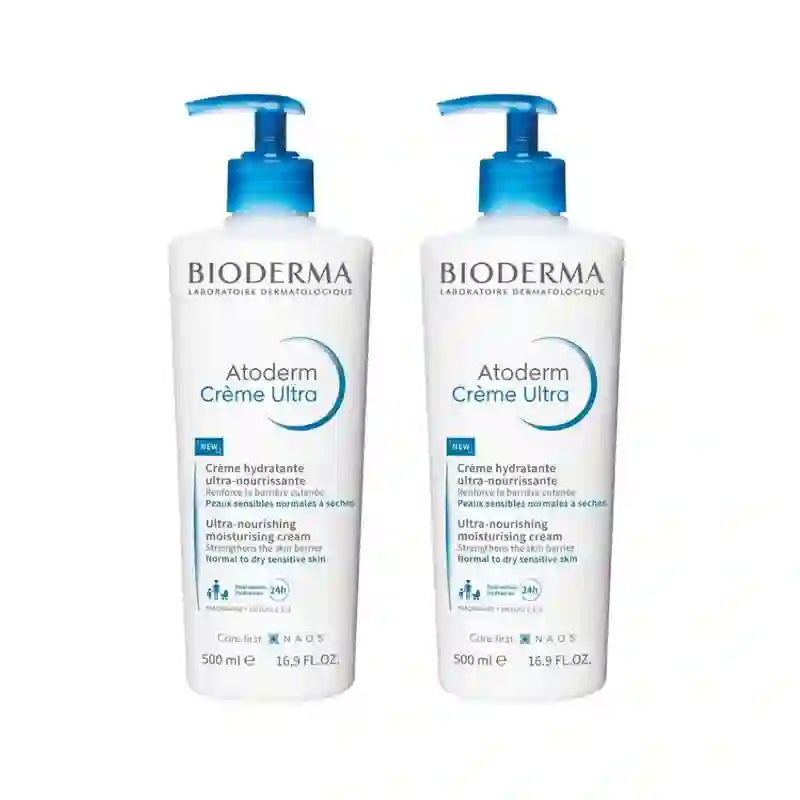 Bioderma Atoderm Ultra Nährende Creme, 2X500 Ml