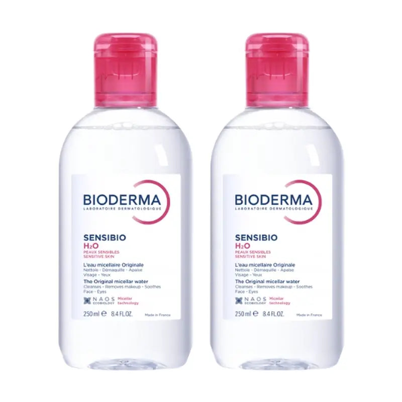 BIODERMA Sensibio H2O Mizellenwasser Packung, 2x500 Ml