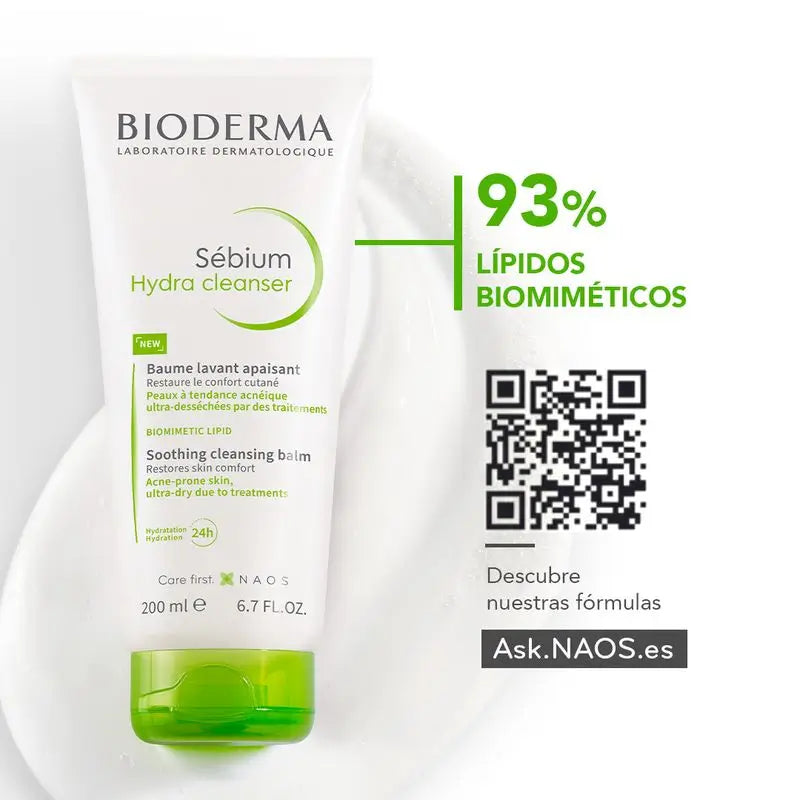 Bioderma Sébium Hydra-Reinigungsmittel, 200 ml
