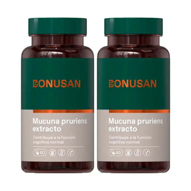 Bonusan Mucuna Pruriens Packung 2 x 60 Kapseln