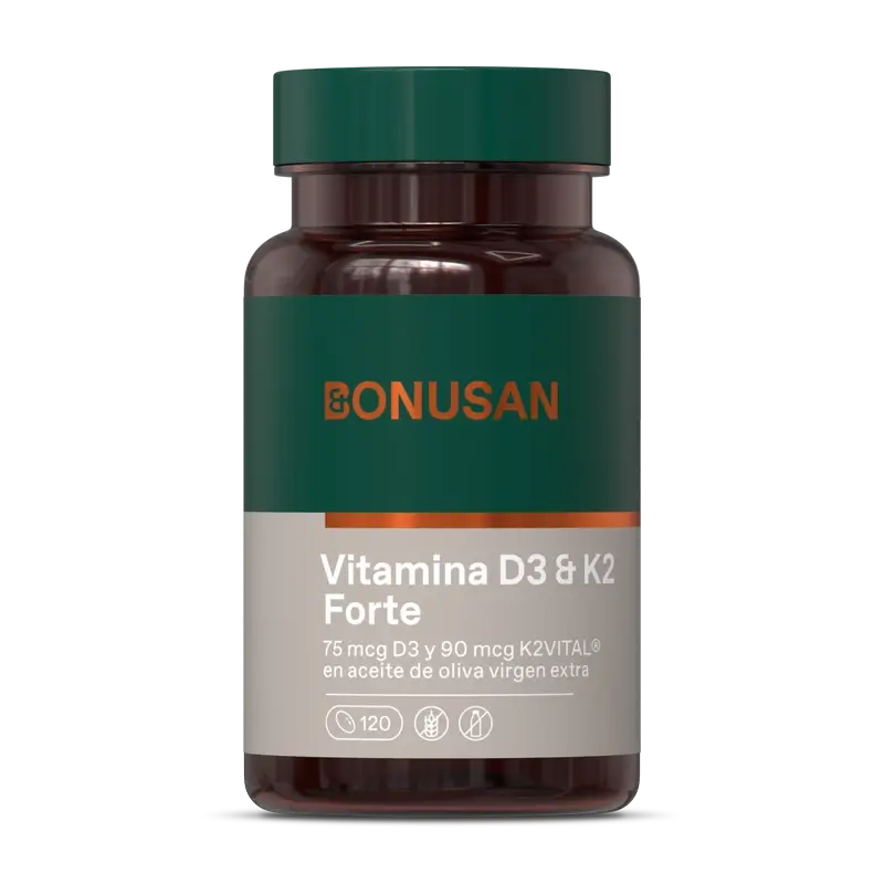 Bonusan Vitamin D3 & K2 Forte, 120 Weichkapseln