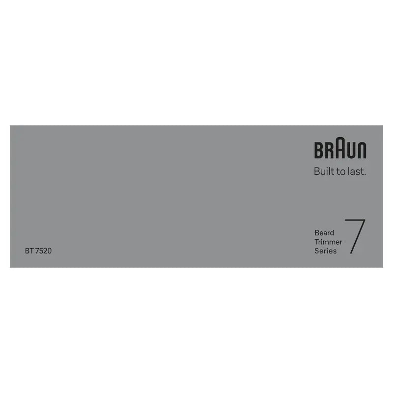 Braun Series 7 Bartschneider 40 Längen Bt7520