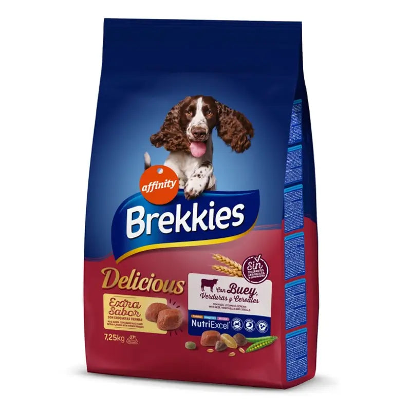 Brekkies Delicious Beef Trockenfutter, 7,25 kg