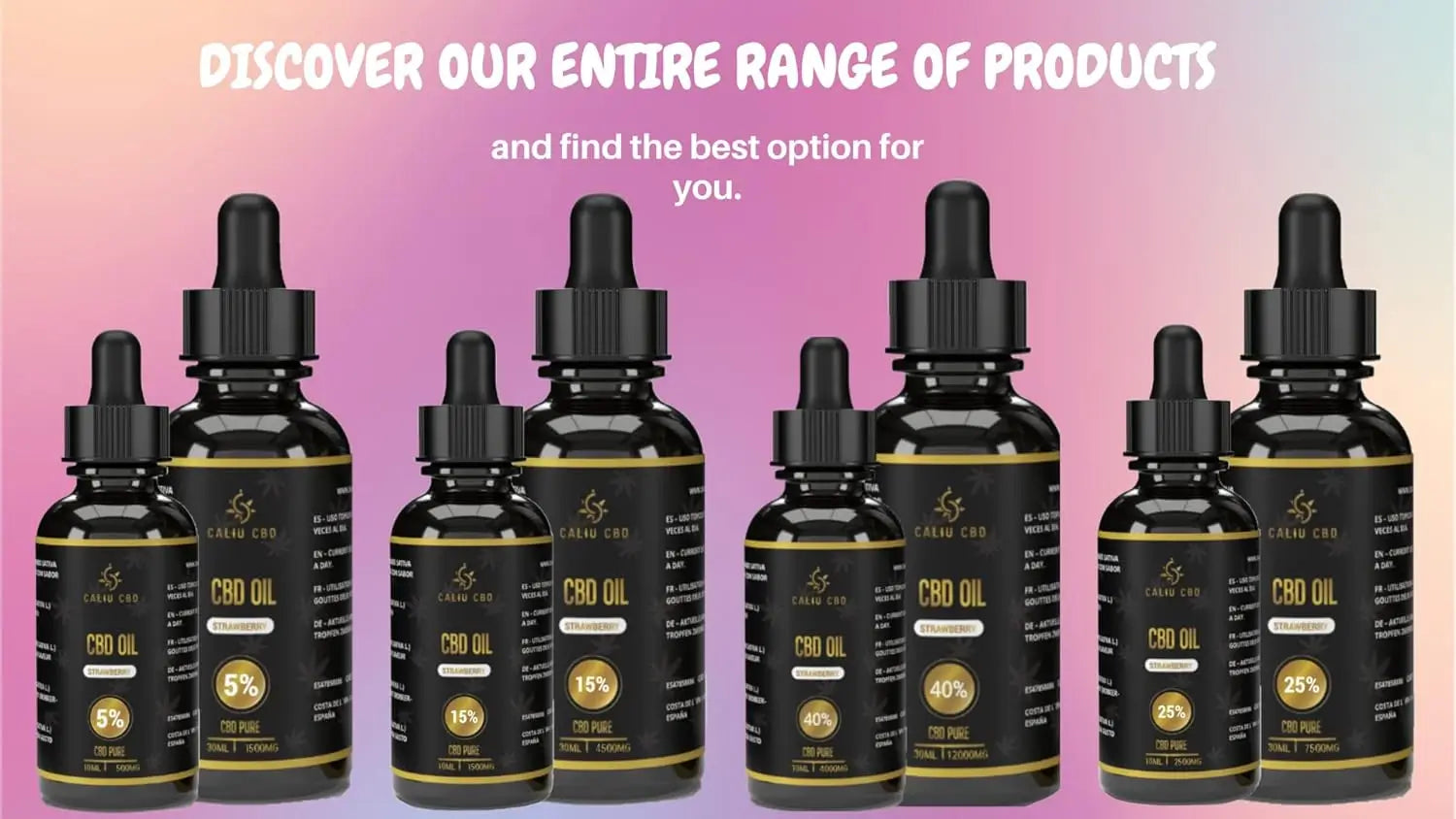 Caliu Reines Cbd Öl 15% 4500Mg Erdbeere Cbd 0% Thc, 30 ml