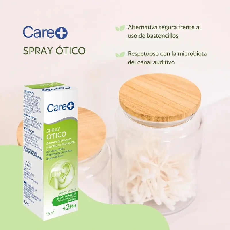 Care+ Ohrreinigungsspray für Erwachsene & Kinder +2 Jahre , 15 ml