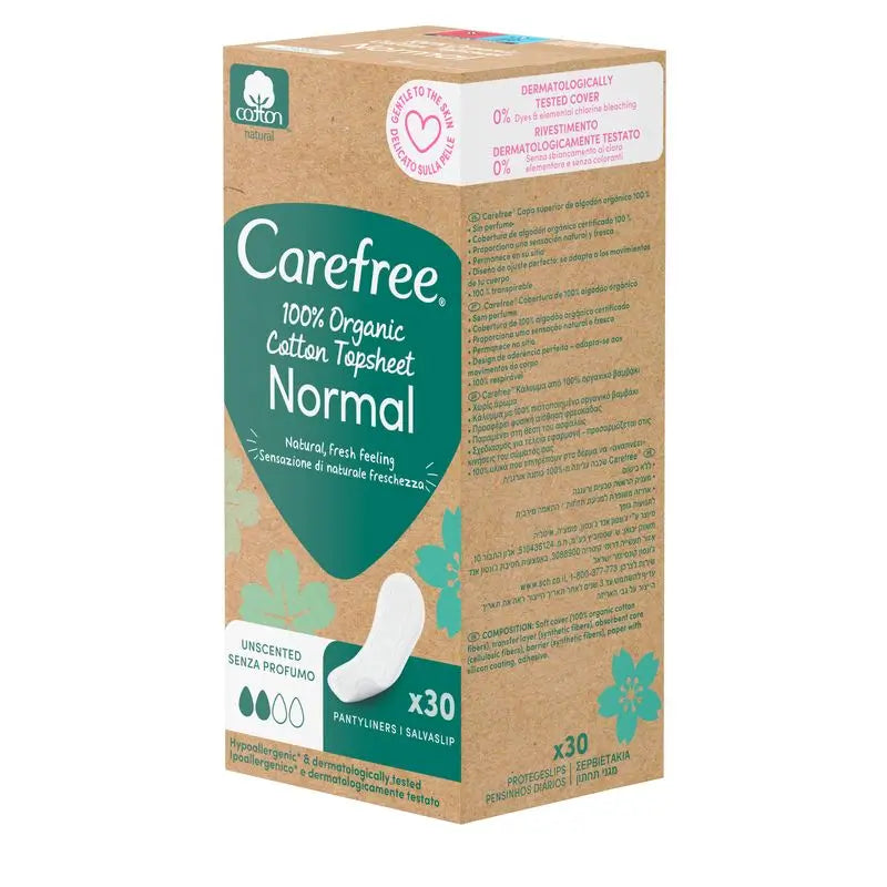 Carefree Plus Bio-Baumwolle 30 Stück
