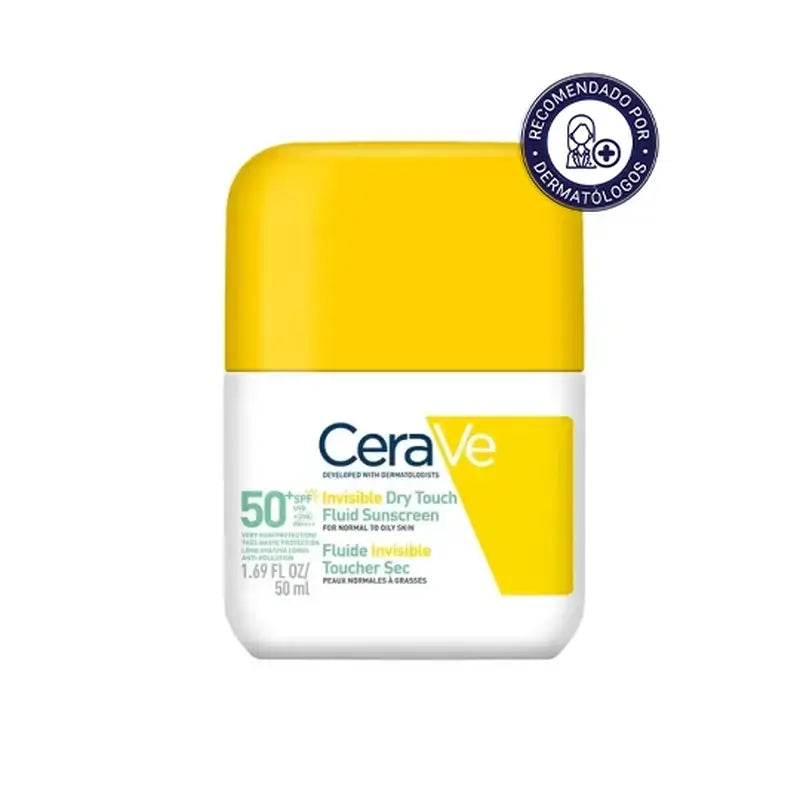 Cerave Unsichtbares Schutzfluid Ölkontrolle Spf 50+ mit 3 Ceramiden, 50 ml