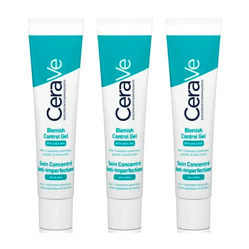CeraVe Gel gegen Unreinheiten, Packung 3 x 40 ml