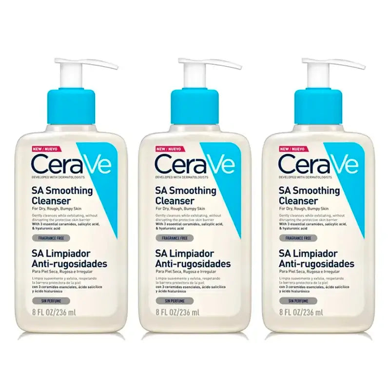 CeraVe Anti-Rauheits-Reiniger, Packung 3 x 236 ml