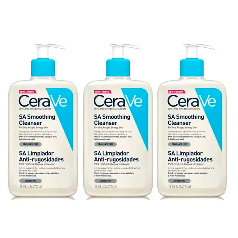 CeraVe Anti-Rauheits-Reiniger, Packung 3 x 473 ml